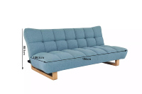 Nisco canapé-lit convertible tissu tufté meubles de salon pliable pour chambre à coucher salle à manger hôtel appartement école atelier
