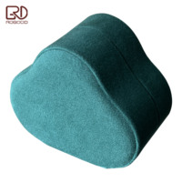 ROGOOD Boîte d'emballage de luxe en velours vert en forme de nuage unique avec couvercle rabattable pour collier, boucles d'oreilles, boîte cadeau créative pour bijoux P2203