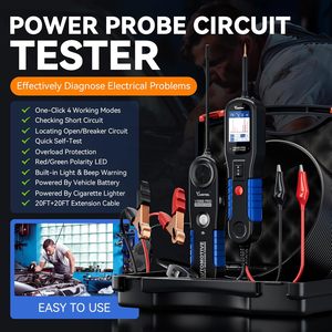 أداة اختبار الدوائر الكهربائية للسيارات والشاحنات VDIAGTOOL V200Pro 12 فولت و24 فولت الأكثر مبيعًا في بوليفيا لفحص الكابلات المفتوحة والقصيرة للسيارات المستعملة - Product Image 5