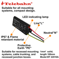 Parasurtenseur AC T2+T3 275V/320V 5-10kA 10kV/20kV, dispositif de protection contre les surtensions (SPD) pour éclairage LED