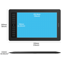 Tablette graphique USB 10x6 pouces, 8192 niveaux de pression, résolution du stylet 5080 LPI, compatible Windows, Mac, Android, pour artistes et joueurs