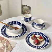 Nouvelles collections de vaisselle en céramique et porcelaine émaillée jetables 24h/24 de Finlande, service de table 4 pièces style américain pour fruits, résistant au four, cadeaux d'affaires