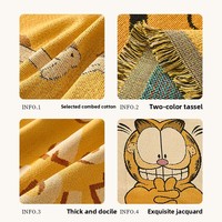 Cartoon Fat Cat Sechsfarbiger Sofabezug Niedlicher Stoff Herbst Winter Einteiliger Ganzjahres-Universal-Sofakissenbezug