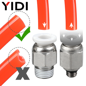 Conector Neumático de Latón YIDI de 1/8, 1/4, 3/8, 1/2 BSP R Macho a 4-10 mm, Conexión a Presión para Manguera de Aire, Tubo PD - Product Image 4