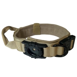 Collier de chien tactique de Style Simple classique nouveau Design poignée en métal robuste en Nylon solide avec GPS et support Apple Airtag - Product Image 3