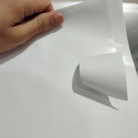 Feuilles de papier adhésif 70x100, brillantes, blanches, autocollantes, avec fentes au dos, prédécoupées pour l'impression, pour supermarchés et épiceries