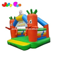 Rabbit n Carrots Petit trampoline gonflable de château sautant d'intérieur pour les tout-petits