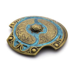 Personalizada de alta calidad de aleación de metal juego juegos fundido placa de oro acabado antiguo 3D etiqueta - Product Image 1