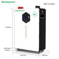 5kWh 10kWh 48V 210ah desain Split baterai Sodium Ion rumah sistem penyimpanan energi dinding dipasang untuk tenaga surya