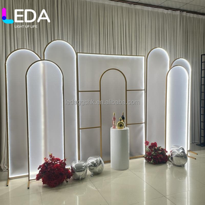Arco de Hierro Dorado para Decoración de Bodas, Fondo de Escenario LEDA para Bodas, Accesorios Metálicos para Decoración de Bodas al Aire Libre - Product Image 6