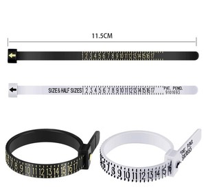 Ring Sizer Messwerk zeug Wieder verwendbare Finger größe Messgerät Schmuck Größen messgerät US/UK/EU Kunststoff Ring Sizer - Product Image 6