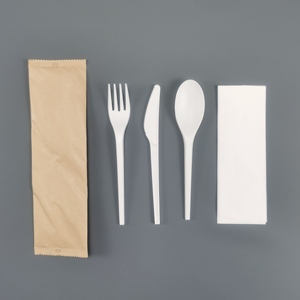 ช้อนพลาสติกสีขาว15cm แบบใช้แล้วทิ้งช้อนบนโต๊ะอาหารแบบสีเขียว - Product Image 5