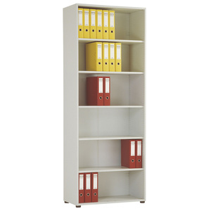 Scaffale per ufficio FULDA grigio chiaro, in 2 o 6 altezze di raccoglitori - Product Image 1