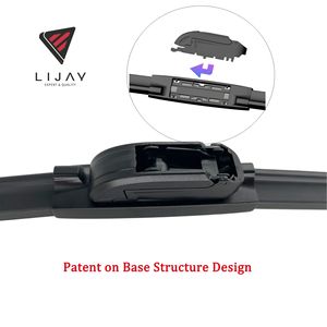 ใบปัดน้ำฝนรถยนต์อเนกประสงค์รุ่นล่าสุด LIJAY A4/Q5 แบบ U-Hook ผลิตจากยางธรรมชาติ 100% สีดำ พร้อมอะแดปเตอร์ 17 ชิ้น ใช้ได้กับรถยนต์ 99% - Product Image 2