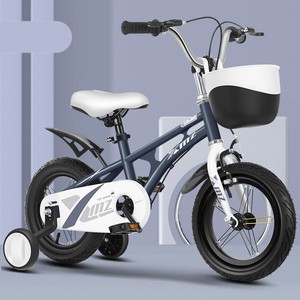 Bicicletta da montagna QUQl con telaio in acciaio e cestino in plastica, da 12-18 pollici, per bambini dai 3 ai 12 anni, con rotelle, disponibile OEM - Product Image 2