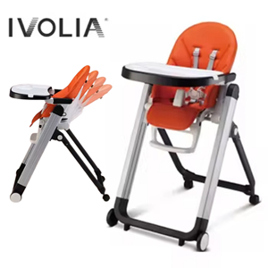 <span class=keywords><strong>Chaise</strong></span> <span class=keywords><strong>haute</strong></span> pliable multifonctionnelle pour enfants, sécurité avant tout, pour la cuisine, le salon, la chambre, l'alimentation des bébés - Product Image 2