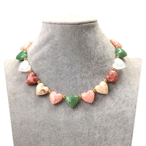 قلادة خرز على شكل قلب من الأكريليك الملون الرومانسي لعيد الحب <span class=keywords><strong>2026</strong></span>، مجوهرات عصرية للنساء والفتيات - Product Image 1