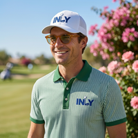 Chemises de golf pour hommes de luxe, écologiques, logo personnalisé, polyester, élasthanne, respirantes, anti-transpiration, pour le sport et le fitness