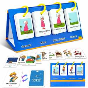 Ensemble de 78 cartes flash pour enfants : Calendrier de l'Avent, tableau de poche éducatif pour garçons et filles, apprentissage des phrases pour enfants d'âge préscolaire - Product Image 1