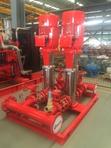NFPA20 Standard CDL Vertical Multistage Centrifugal <b>Pump</b> 10hp Fire Fighting <b>Pump</b> Ductile Iron IP55 Low - Product Image 3