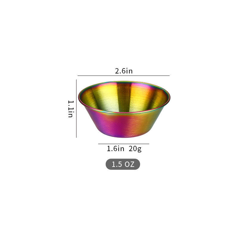 Colorful 50ml Sauce Glass