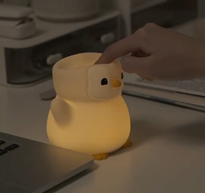 Funny Gift Atmosphere LED Penguin Silicone Night Light USB Rechargeable Dimmable Animal <b>Bedside</b> Cute <b>Lamp</b> for Kids baby - Product Image 5