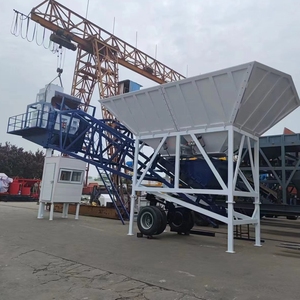 Phổ biến 25M3/h 50m3/h 75m3/h di động mới xi măng trạm trộn bê tông và trộn nhà máy - Product Image 4