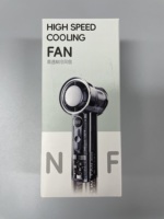 Sıcak Ürün 1200mAh 18650 Lityum Pil Mini Fan AI Akıllı Çipli Taşınabilir Fan 280g Hafif El Tipi Fan Soğutma Plakalı