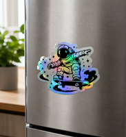 Pegatinas de Vinilo Personalizadas con Corte a Troquel, Impresión de Etiquetas Adhesivas Impermeables, Diseño de Logotipo de Empresa, Pegatinas Holográficas de Dibujos Animados, Pegatinas Personalizadas para Velas