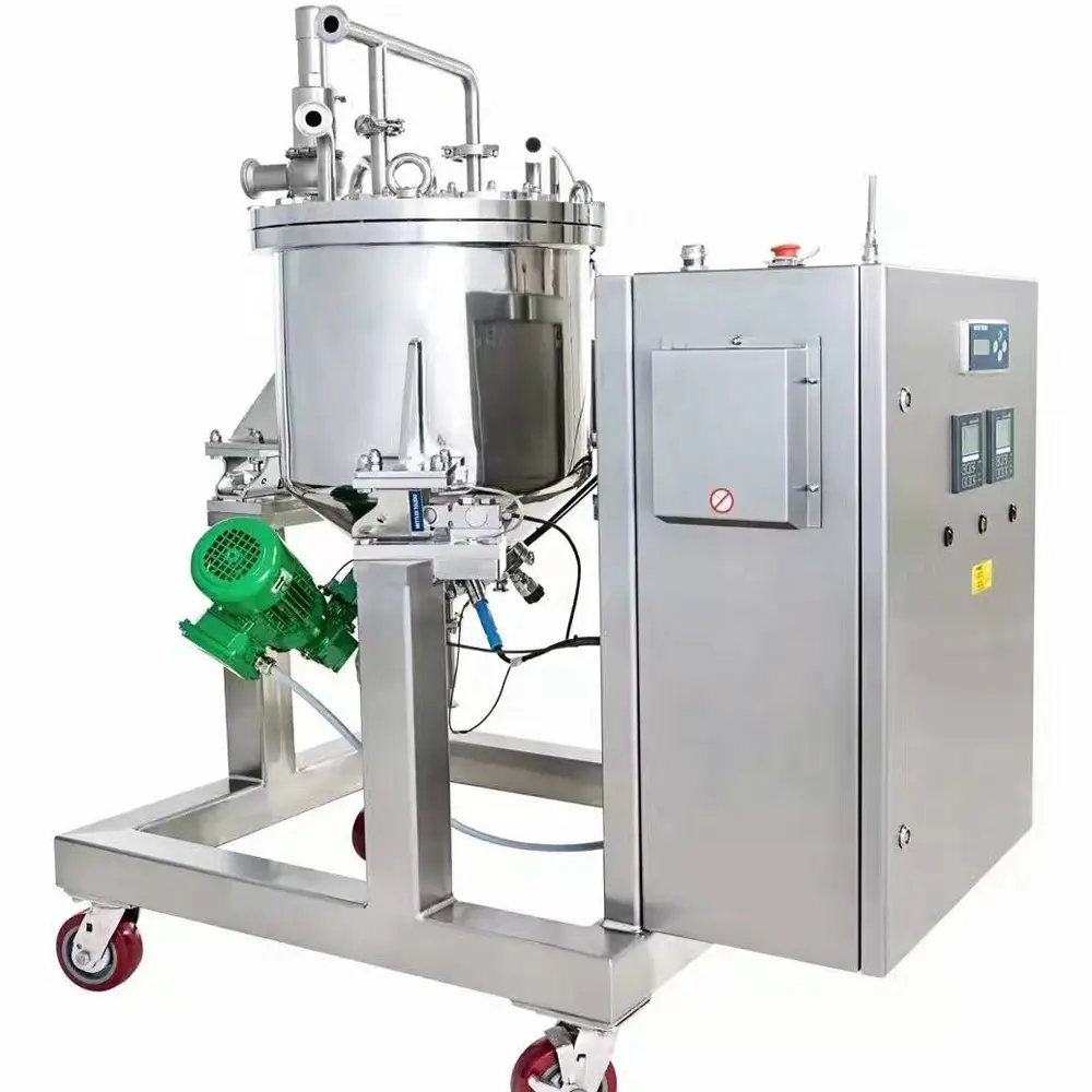 Réacteur de mélange vertical mobile et agité de l'acier inoxydable 304 ou 316L de laboratoire du rendement élevé 50L pour la préparation chimique