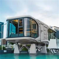 Maison préfabriquée personnalisée en conteneur de 20 pieds, modèle carré, pour hôtel, centre commercial, salle de bain, maison, bureau