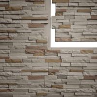 Revêtement mural extérieur résidentiel de luxe en panneaux de briques artificielles en mousse PU rigide écologique NEU CRAFT