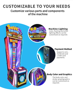 Machine de jeu d'arcade à jackpot progressif à fort potentiel de profit, avec jeu de réaction rapide et de compétences, et distribution de tickets réglable - Product Image 3