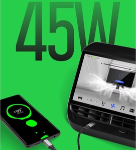 OEM 7 inç arka koltuk dokunmatik ekran araba MP5 DVD OYNATICI Tesla modeli 3 Y Carplay için WiFi <span class=keywords><strong>Bluetooth</strong></span> İklim kontrolü multimedya oynatıcı - Product Image 2