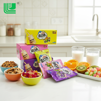 Fournisseur direct d'usine OEM certifié HALAL, bâtonnets de yaourt sucrés, saveur fruitée, moelleux, sucré, 25g, emballés individuellement, boîte, pour enfants