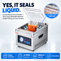Mesin Vacuum Sealer Tipe Chamber 26cm Bersertifikasi CE dengan Pengontrol Digital dan Kemasan Film untuk Penggunaan Komersial
