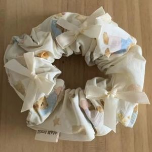 Coletero Scrunchie Extra Grande de Algodón Estampado al por Mayor con Elástico Ancho para el Cabello - Product Image 2