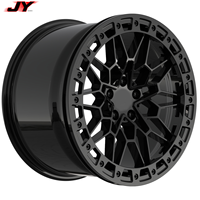 Jantes de course légères JY pour BMW M3 G80 M4 G82 G83 en alliage d'aluminium 18 19 20 pouces 5x112 5x120 forgées noires à motif maillé