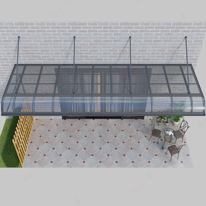 Toldo de techo de policarbonato de una sola pendiente moderno Marco de aluminio Garaje de estacionamiento de automóviles para cobertizo de estacionamiento de automóviles - Product Image 2