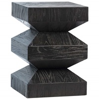 Meubles de salon modernes minimalistes au design unique, tables basses en bois noir pour la maison