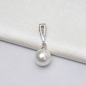 Accesorio DIY Versátil, Collar con Colgante de Plata S925, Nuevo Diseño Simple de Moda Femenina, Colgantes de Perlas Semiterminados - Product Image 2