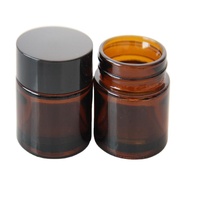 Pot en verre rose mat de luxe de 1oz 2oz cosmétique 5g 10g 20g 30g 50g 100g 1oz pot de crème en verre dépoli rose ambré avec couvercle