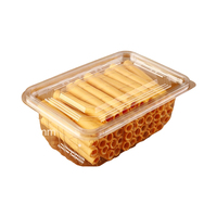 Boîtes d'emballage pour gâteaux, pâtisseries et produits de boulangerie en plastique PET transparent personnalisé jetable, contenants en plastique PET pour gâteaux et biscuits