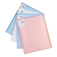 Dossier A4 de style Morandi Offre Spéciale avec 40 pages insérables Livre d'affichage en PP épaissi pour l'organisation de documents de bureau