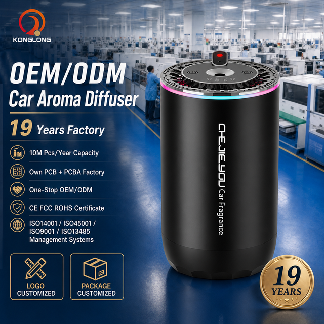 Smart Car Aroma Diffuser 5V Type-C Electric Waterless Portable Fragrance Machine 50ml Perfume Diffuser for Hotel & Household Use
