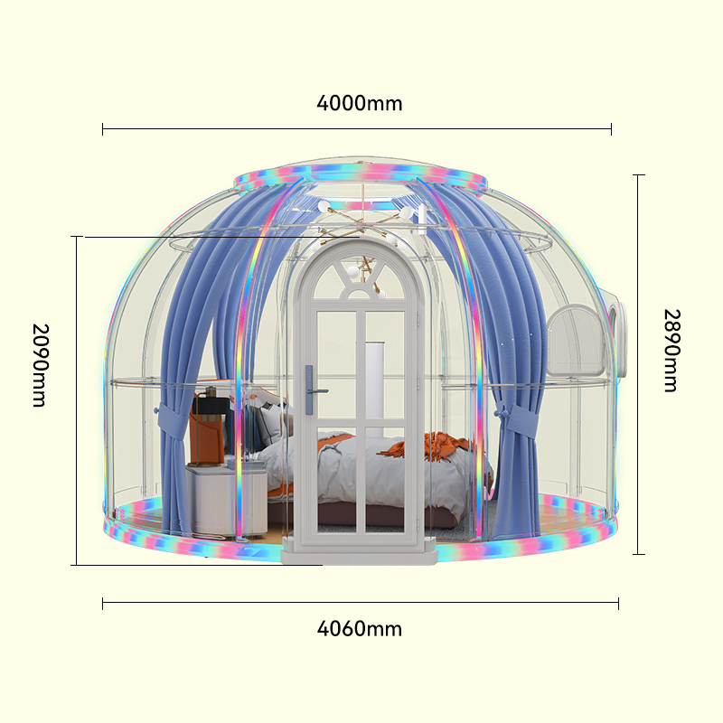 Glamping PC Geodesic Dome Tent for