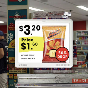 Zkong <span class=keywords><strong>5</strong></span>,8 pulgadas EPD Etiqueta de estante electrónico BLE WiFi NFC etiqueta de precio Digital <span class=keywords><strong>5</strong></span> años de vida útil para supermercados tiendas electrónicas - Product Image 1