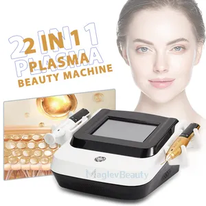 Mới nhất 2 trong 1 Plasma Ozone fractional RF Máy chăm sóc da Plasma Bút trị liệu máy đẹp cho tàn nhang loại bỏ mặt nâng