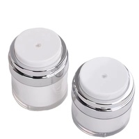 Flacon vide pour soins de la peau de 50 g, contenant à pompe sans air en acrylique, double paroi, pot cosmétique sans air