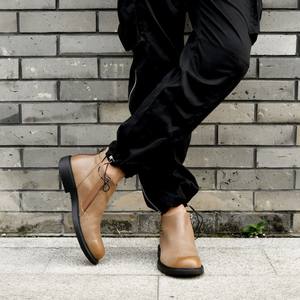 Chaussures pour hommes en cuir véritable faites à la main sur mesure, respirantes, antidérapantes, polyvalentes, classiques, style britannique, tenue de travail élégante - Product Image 3